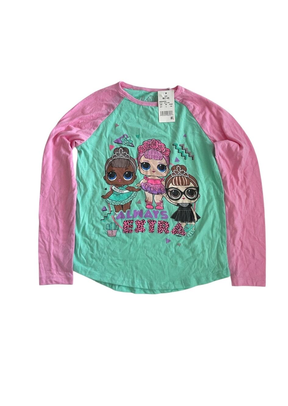NWT L.O.L Girls Shirt Size Medium 7-8